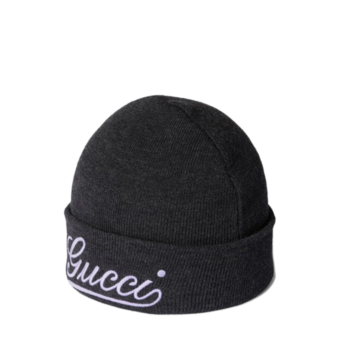 Gucci Knitted Grey Wool Hat