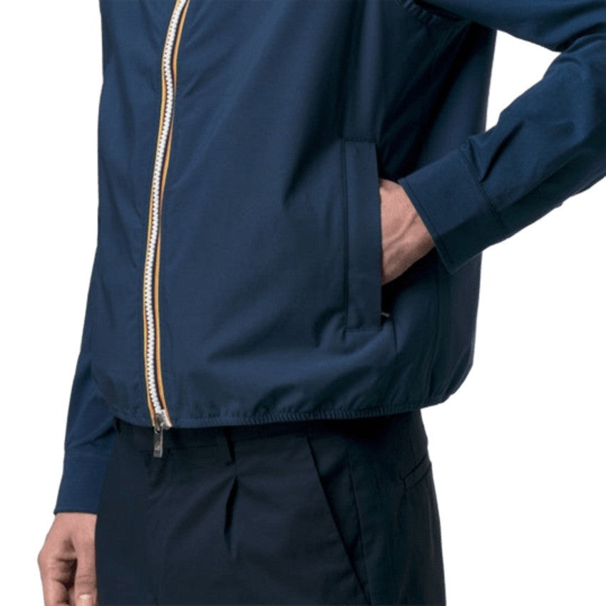 K-Way Blue Nylon Slim Gilet