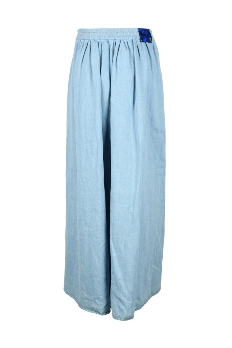 Forte Forte Long Denim Skirt Linen - Denim