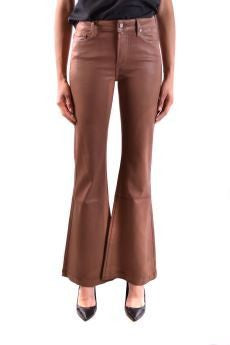 Paige High-Waisted Flared Jeans In Cognac With Finish