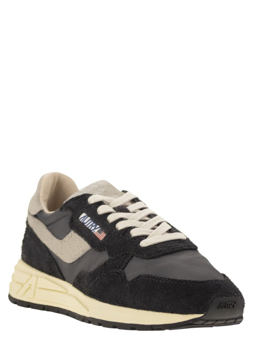 Autry Reelwind - Suede And Technical Textile Trainer