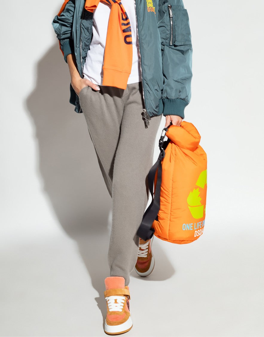 Dsquared2 Logo Knitted Cashmere Joggers Track Pants