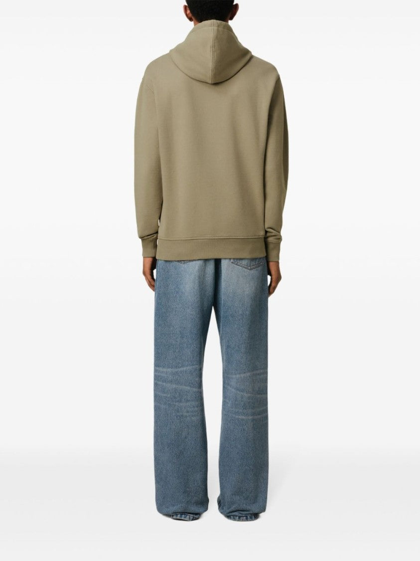 Ami Sage Green Cotton Sweatshirt