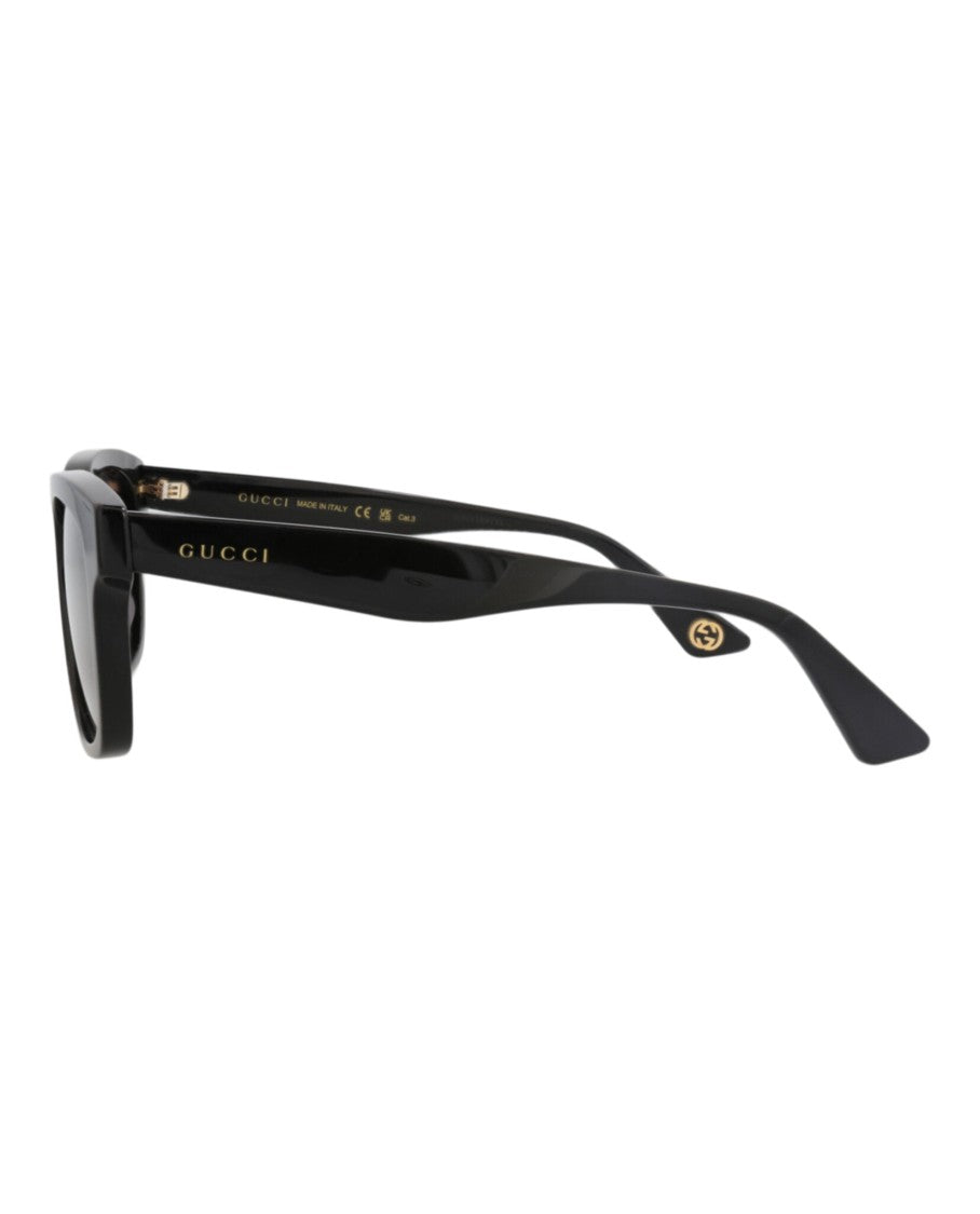 Gucci Square-Frame Recycled Acetate Sunglasses With Saddle Nose Bridge