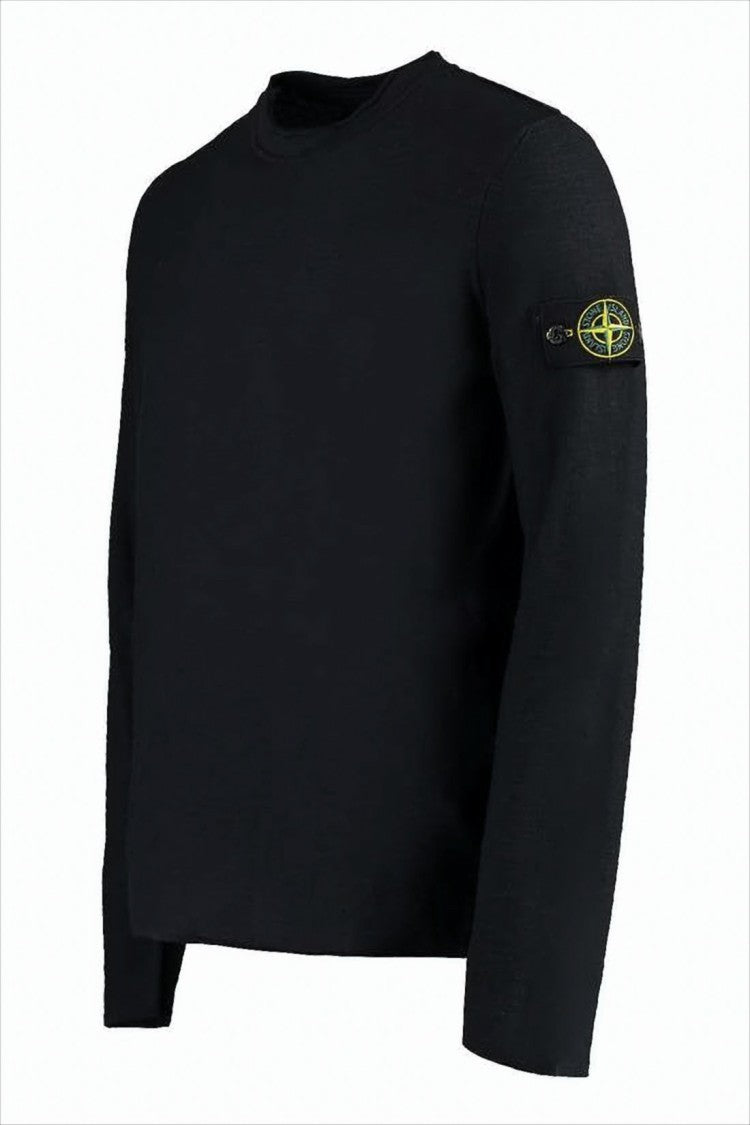 Stone Island Long-Sleeve T-Shirt With Distinctive Patch