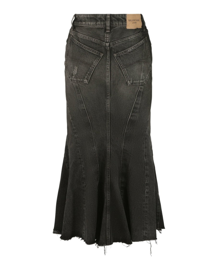 Balenciaga Denim Mermaid Skirt