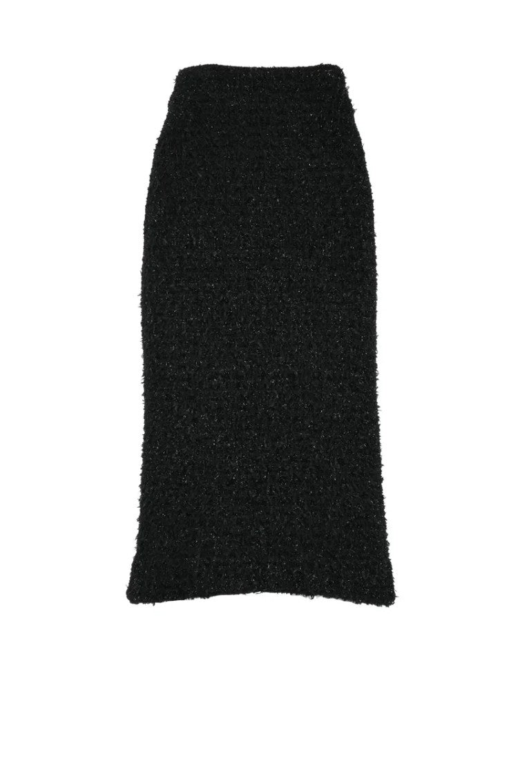 Balenciaga Bouclé Skirt - Black