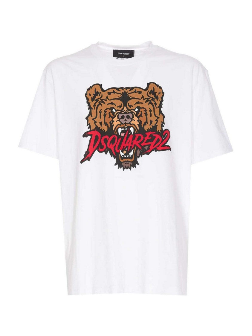 Dsquared2 Bear Logo Regular Fit T-Shirt
