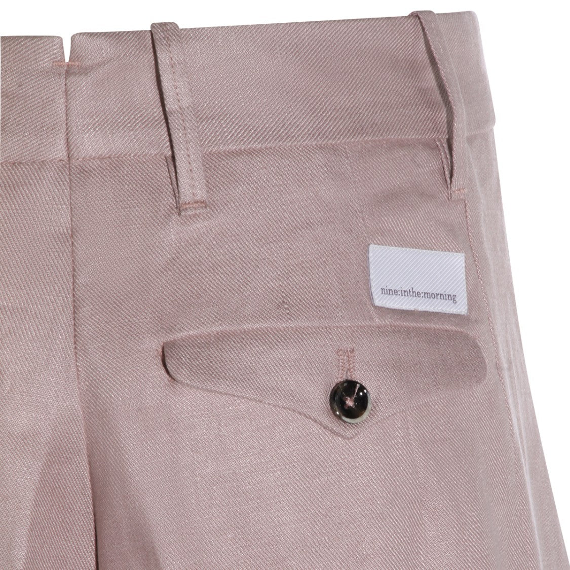 Nine In The Morning High-Waisted Straight-Leg Trousers With Pleats