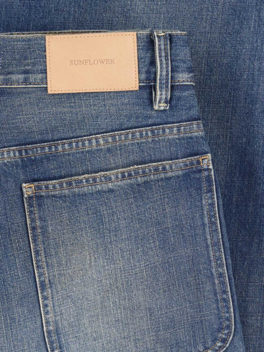 Sunflower Blue Super Wide Denim Wide-Leg Jeans