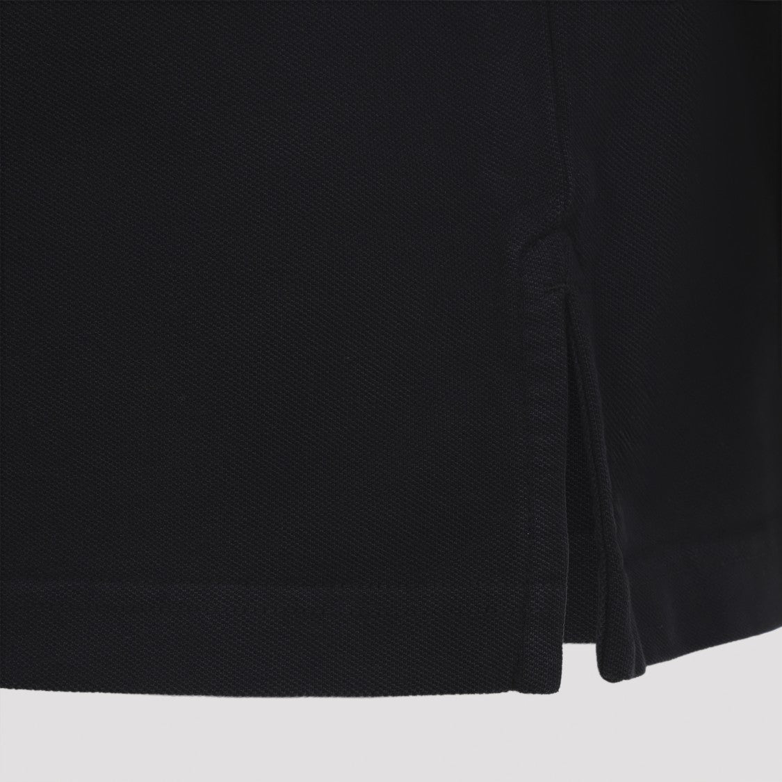 Studio Nicholson Balato Black Cotton Polo