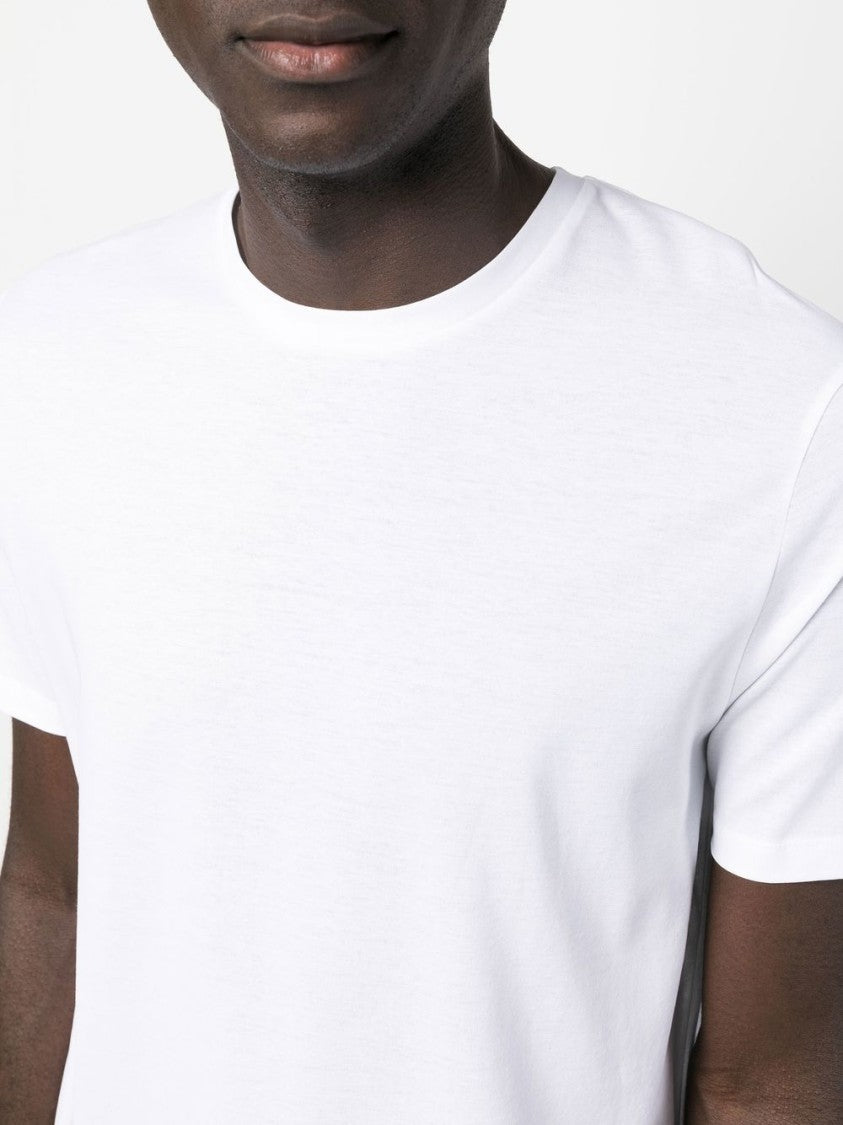 Herno Classic Crew Neck White T-Shirt In Soft Cotton