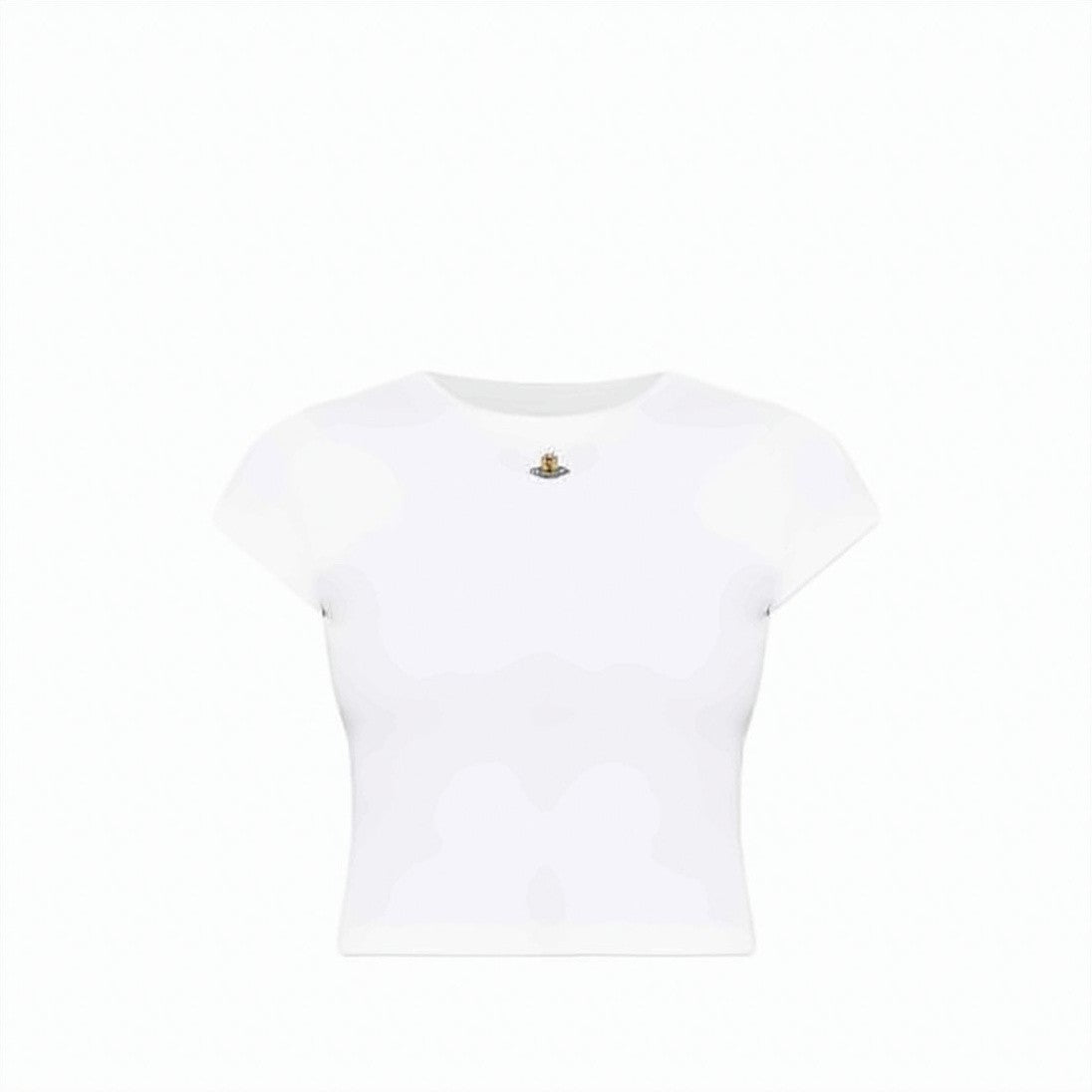 Vivienne Westwood Fitted Crop Top With Classic Round Neckline