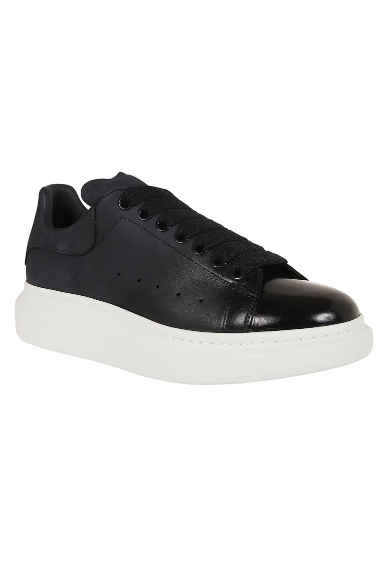 Alexander Mcqueen Oversized Indigo Blue Suede Dip-Dye Sneakers