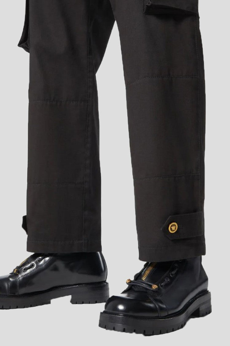 Versace Column Boots In Black