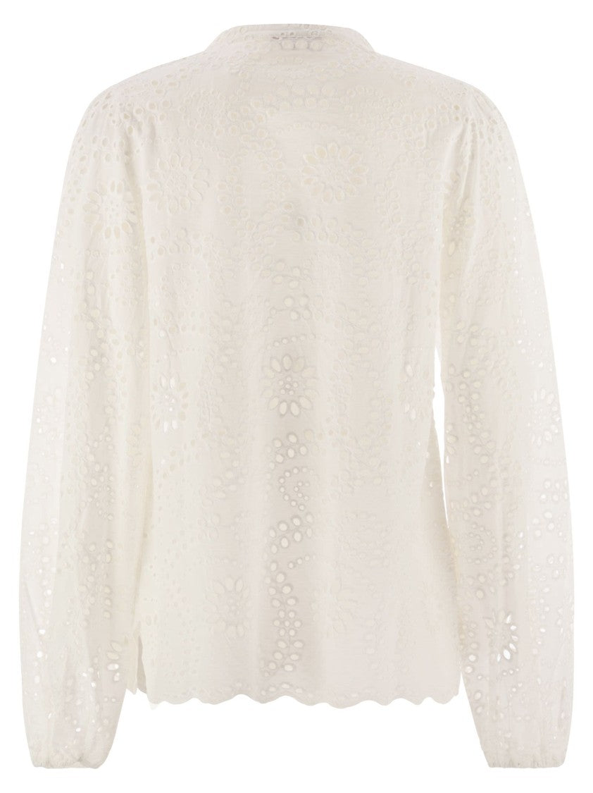 Mc2 Saint Barth Harper - Shirt With Mandarin Collar