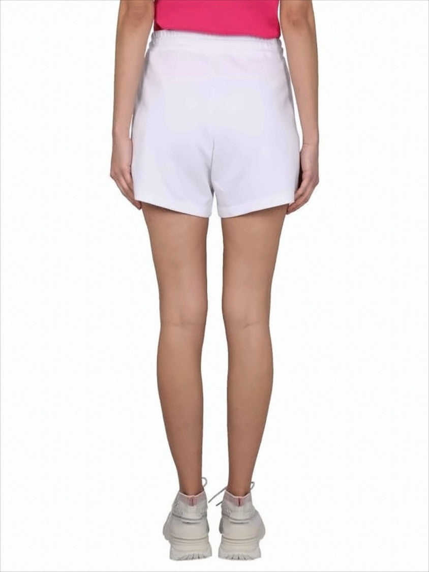 Moncler Cotton Shorts With Elastic Waistband And Subtle Logo Patch