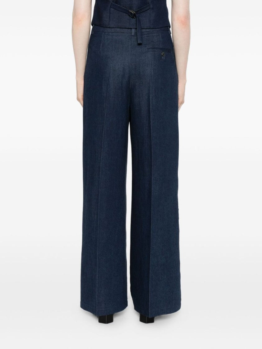 Liu Jo Pleated Front Trousers With High Waist