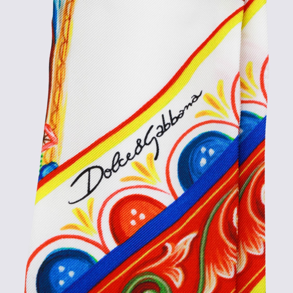 Dolce & Gabbana Baroque-Inspired Scarf With Ornamental Motifs