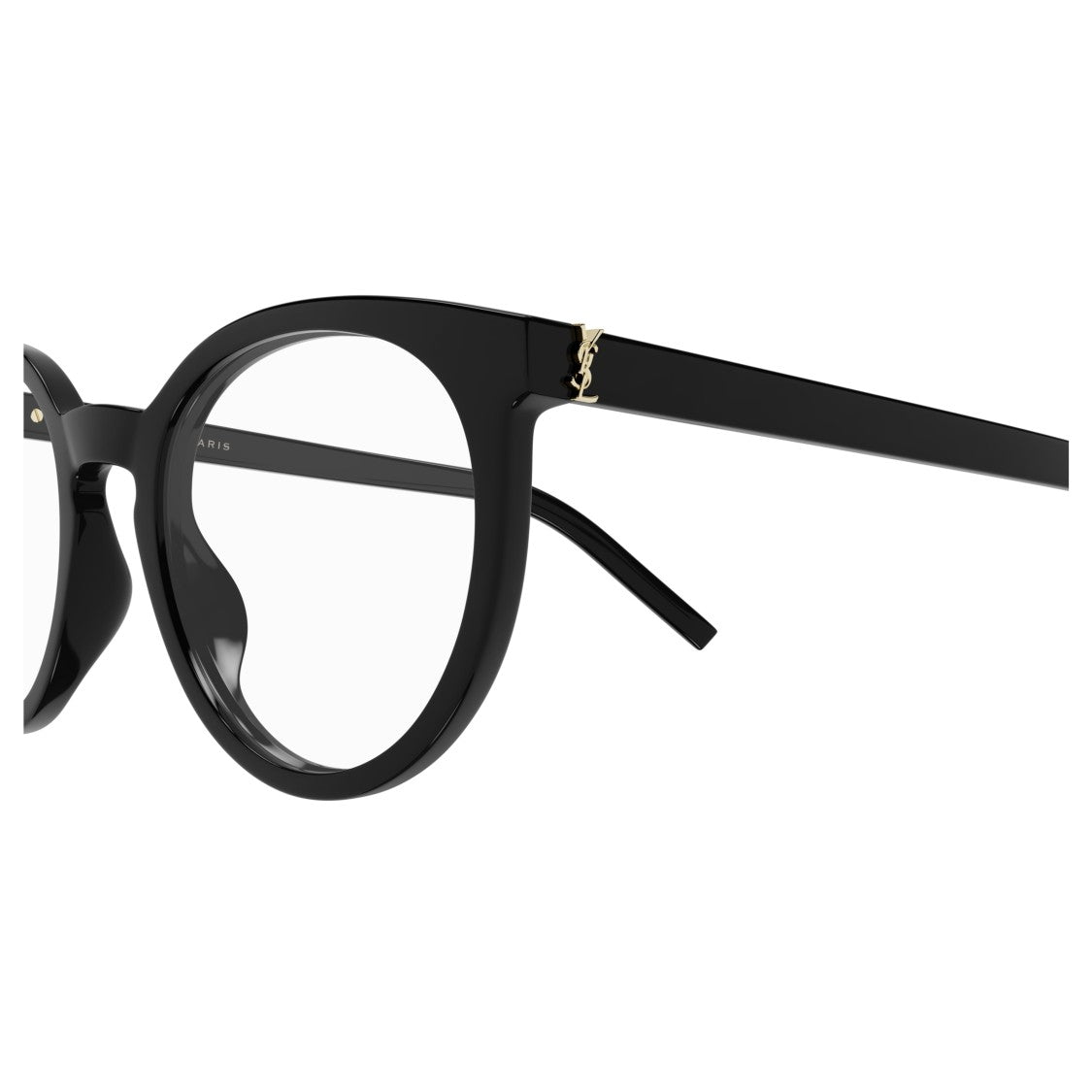 Saint Laurent Sl M147 Glossy Black Round Frame Eyeglasses
