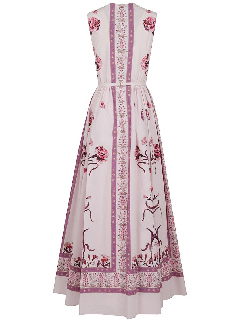 Giambattista Valli Maxi Dress With Placed Floral Pattern And