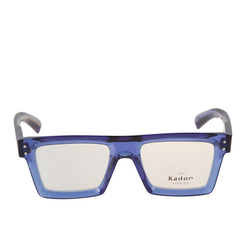 Kador Premium 7 Rectangular Sunglasses With Translucent Deep Blue Frame