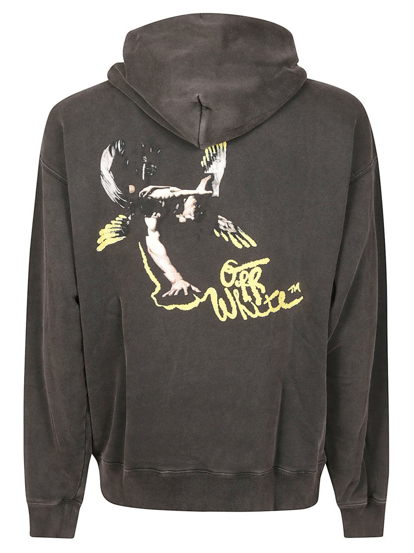 Off-White Washed Black Fallen Caravaggio Hoodie