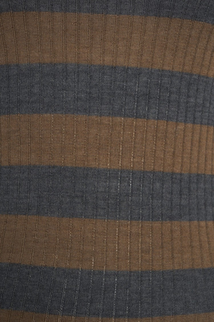 Majestic Filatures Slim-Fit Ribbed Knit T-Shirt With Half-Length Sleeves