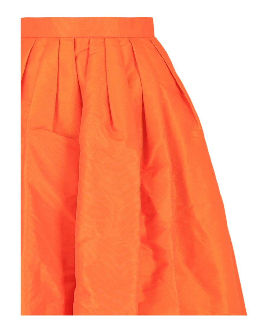 Alexander Mcqueen Pleated Midi Skirt