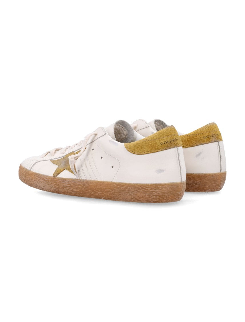 Golden Goose Vintage-Inspired Leather Sneakers With Star Detail