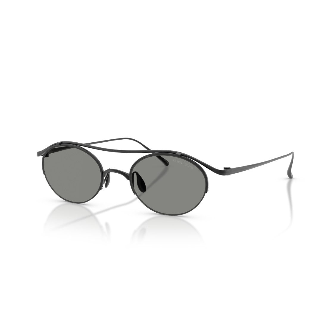Giorgio Armani 0Ar6172t Titanium Frame Sunglasses With Oval Lenses