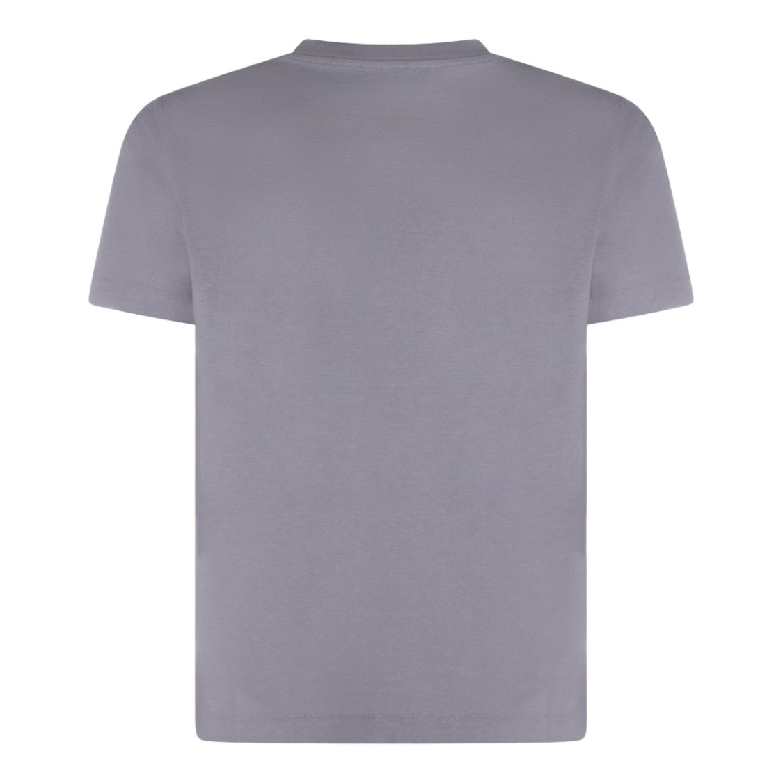 Zanone Smooth-Finish Grey Crew Neck T-Shirt