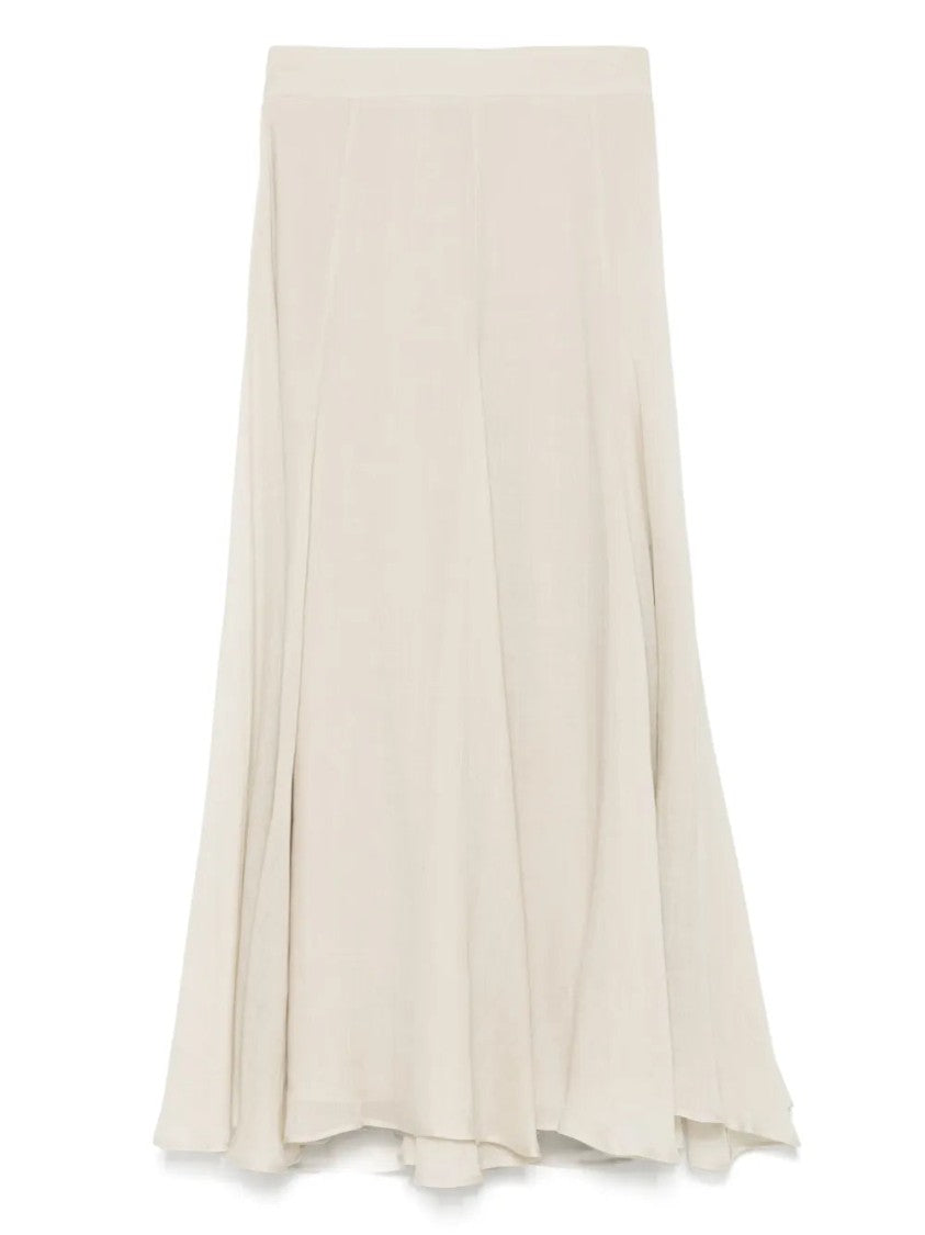 Lorena Antoniazzi Ecru Ramie Maxi Skirt