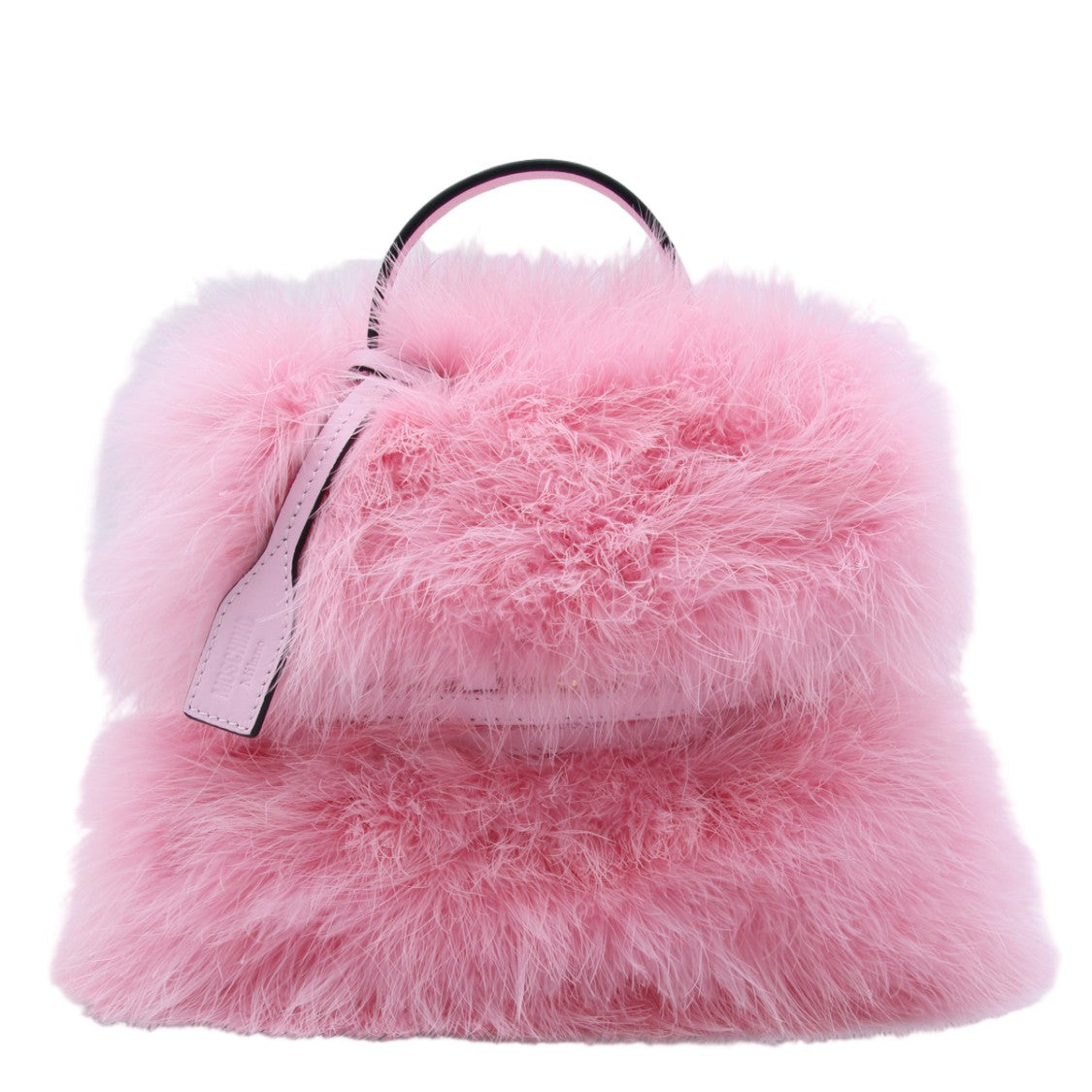 Moschino Fluffy Voluminous Handbag With Structured Handle