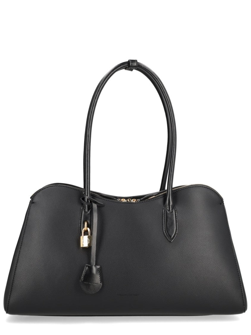 Stella Mccartney Black Ryder Polyamide Padlock Tote Bag