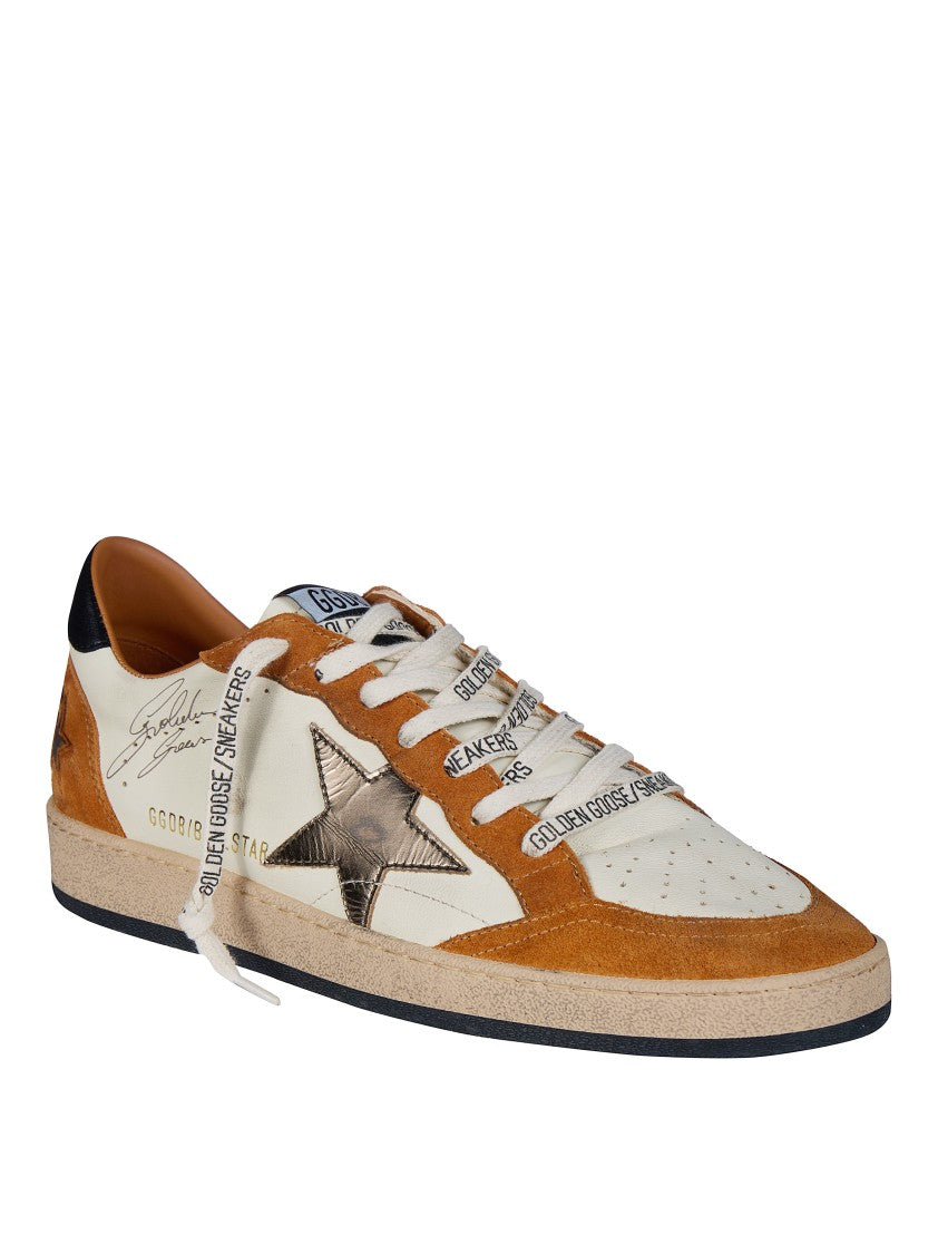 Golden Goose Ballstar Suede Leather Low-Top Sneakers