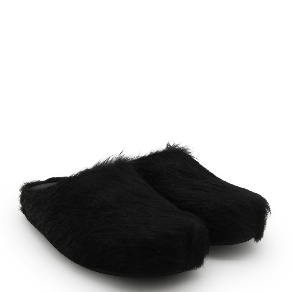Marni Black Leather Flats