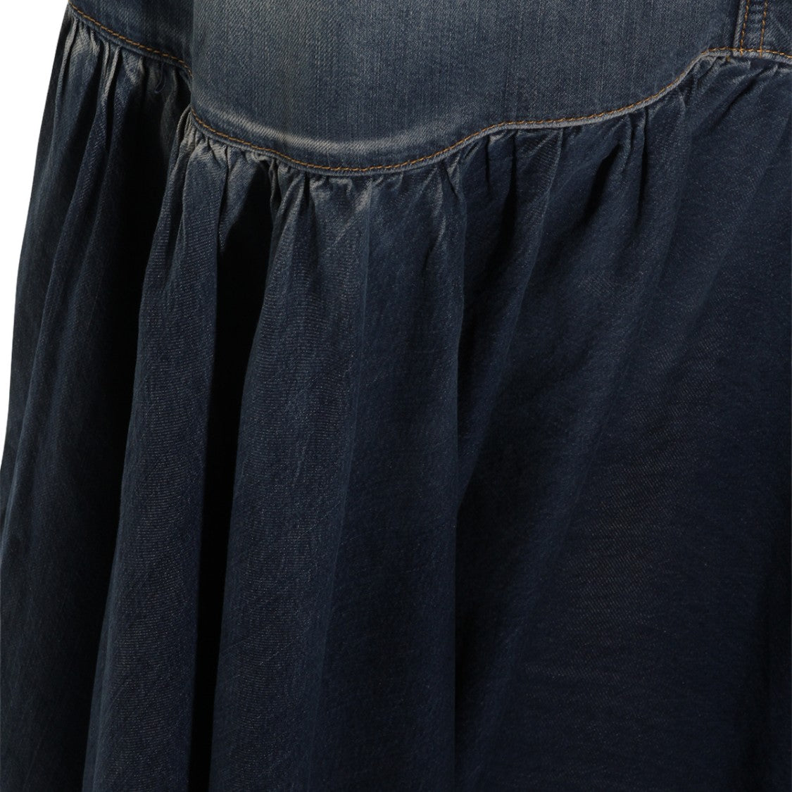 Pinko Two-Tone Denim Maxi Skirt