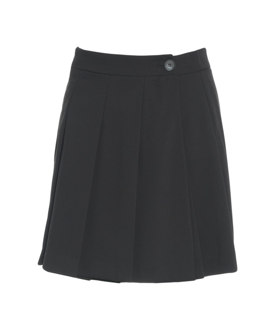 Kaos Pleated Mini Skirt With Defined Waist
