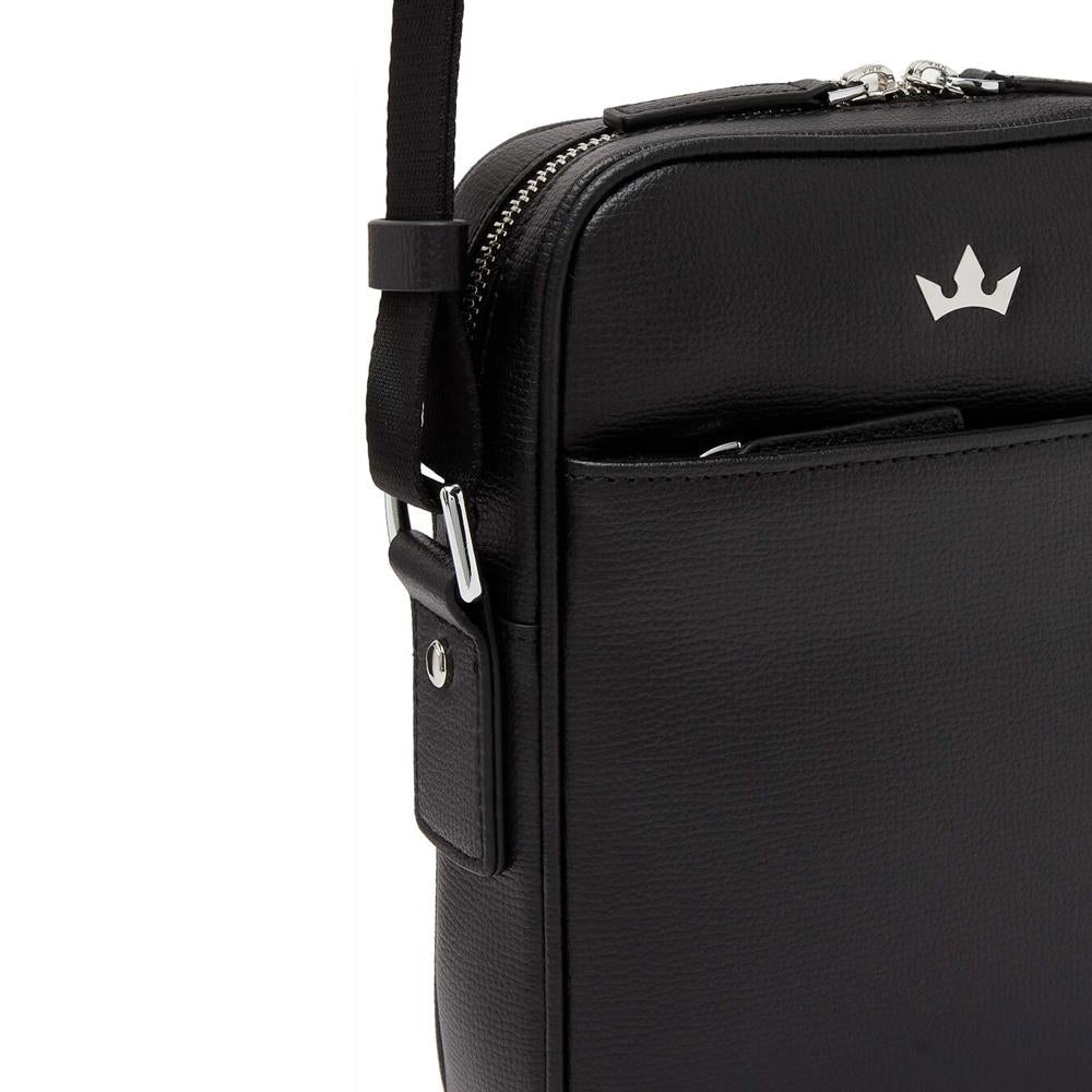 Roderer Award Medium Messenger Bag - Italian Leather Black