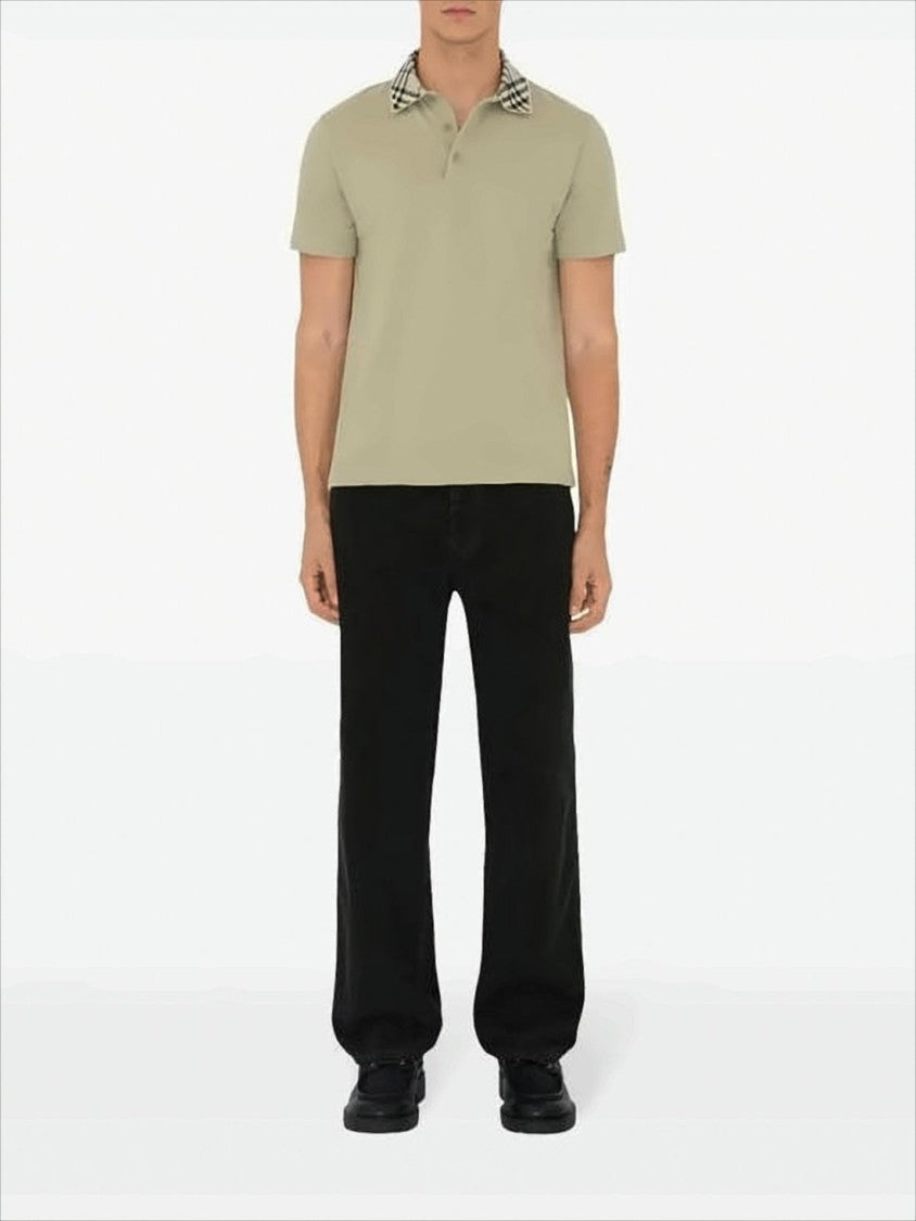 Burberry Textured Fabric Polo Shirt