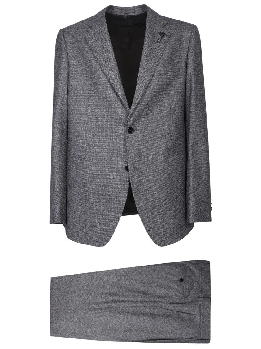 Lardini Tailored Suit With Design And Refined Detailing