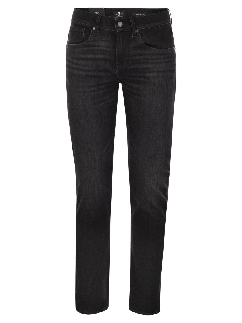 7 For All Mankind Slimmy Tapered - Skinny Medium-Waisted Jeans