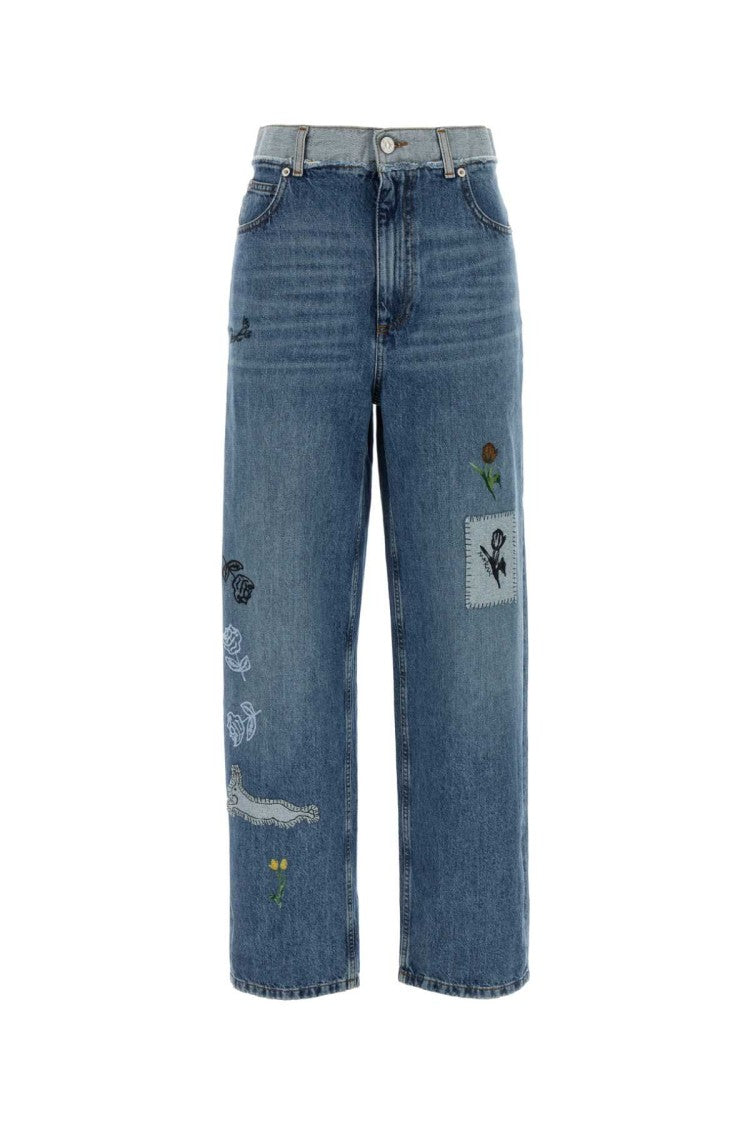 Marni Straight-Leg Cropped Denim Jeans