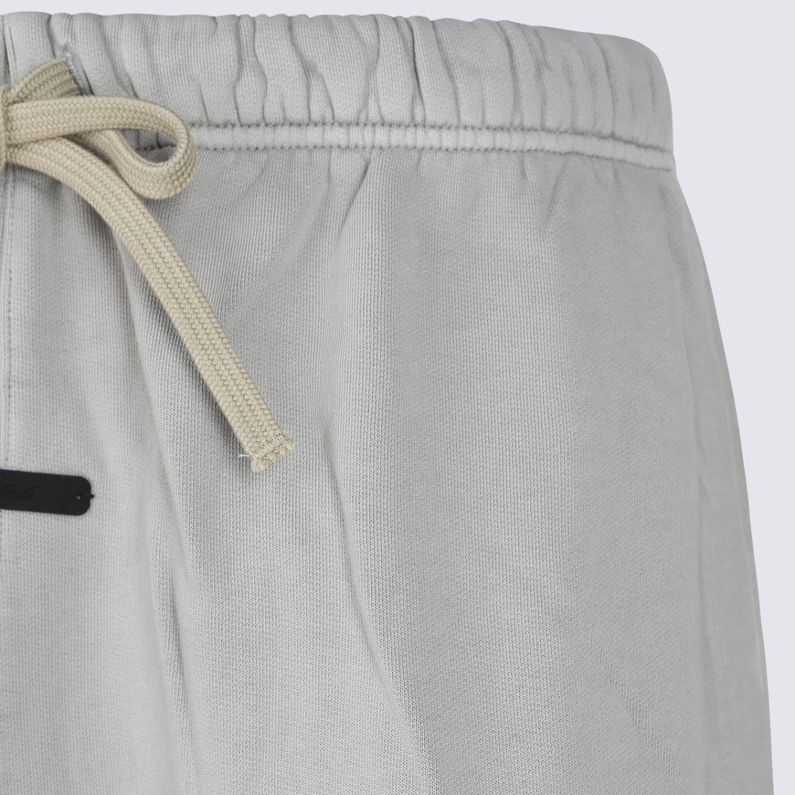 Fear Of God Essentials Relaxed Fit Grey Trousers With Drawstring Waistband