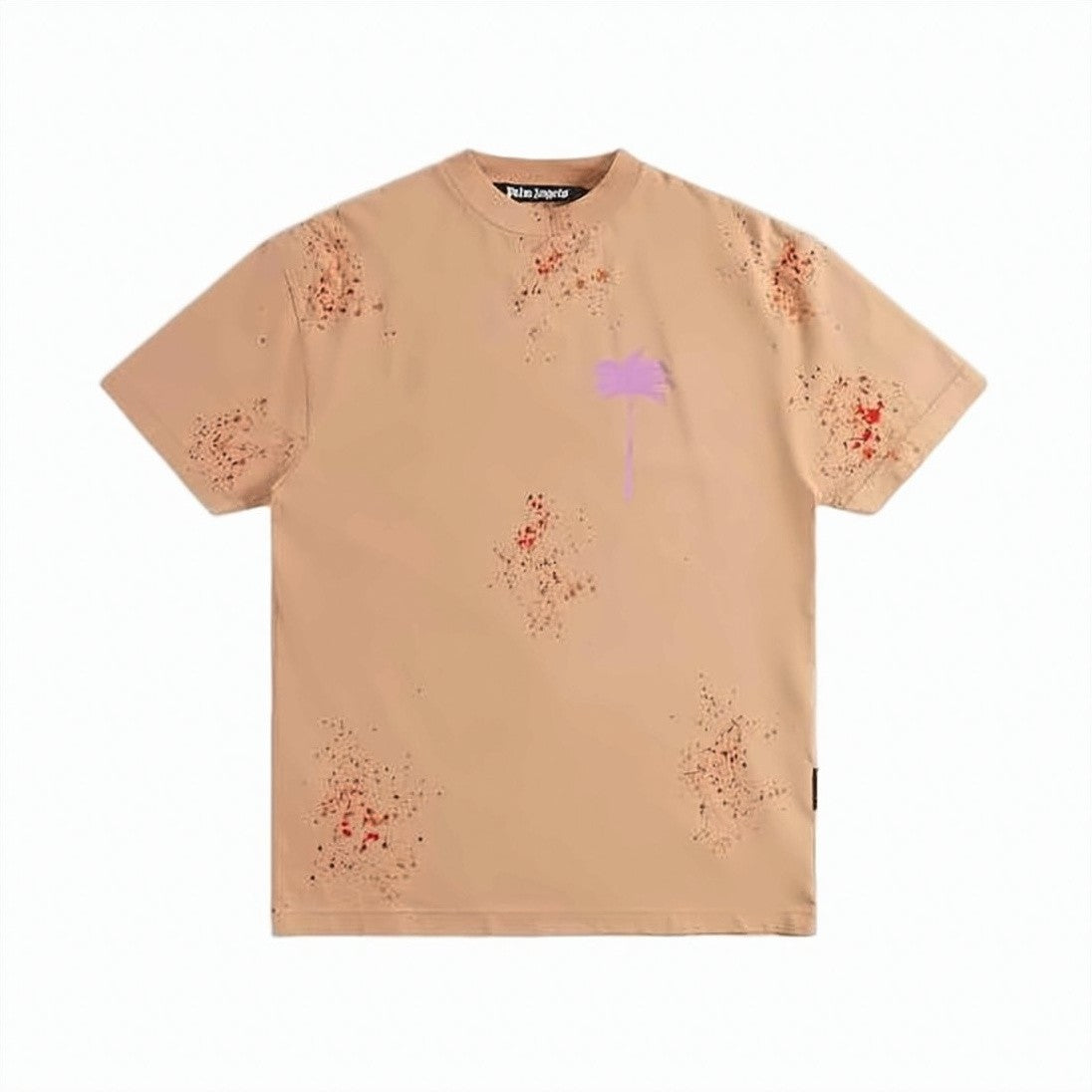 Palm Angels Scattered Paint Splatter Graphic T-Shirt