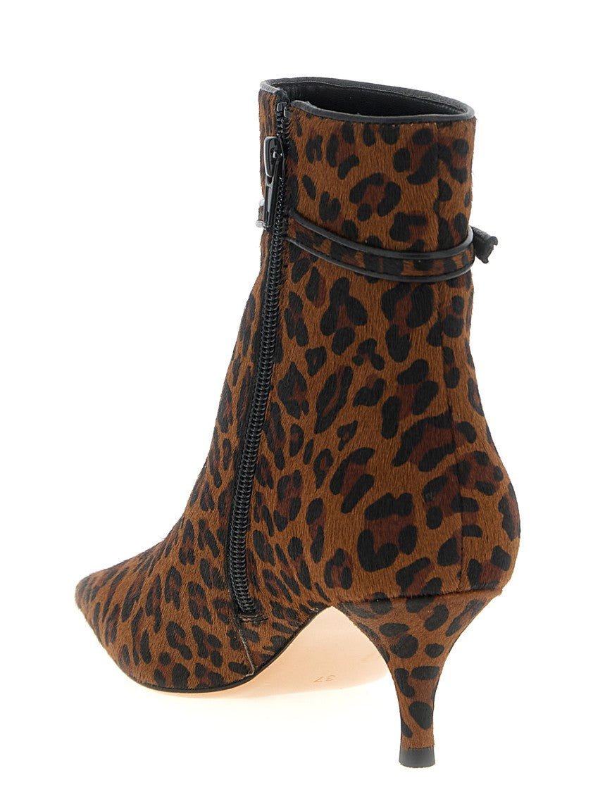 Twin-Set Animal Print Ankle Boots