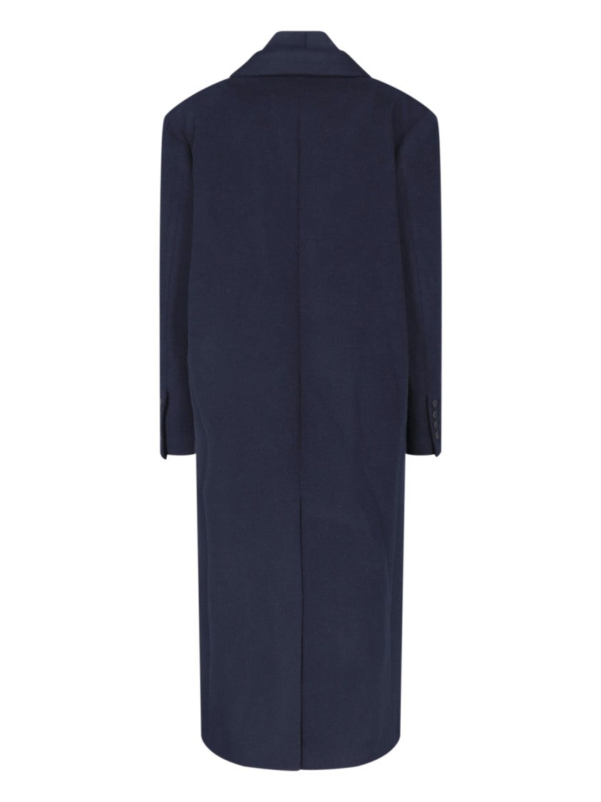 Ivy & Oak Navy Blue Iocirce Double-Breasted Wool Coat