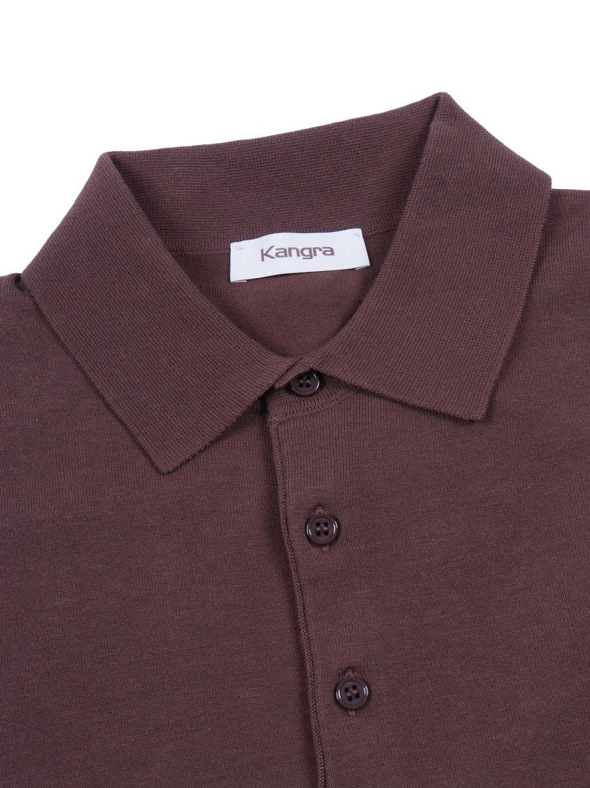 Kangra Cashmere Refined Three Button Polo Shirt