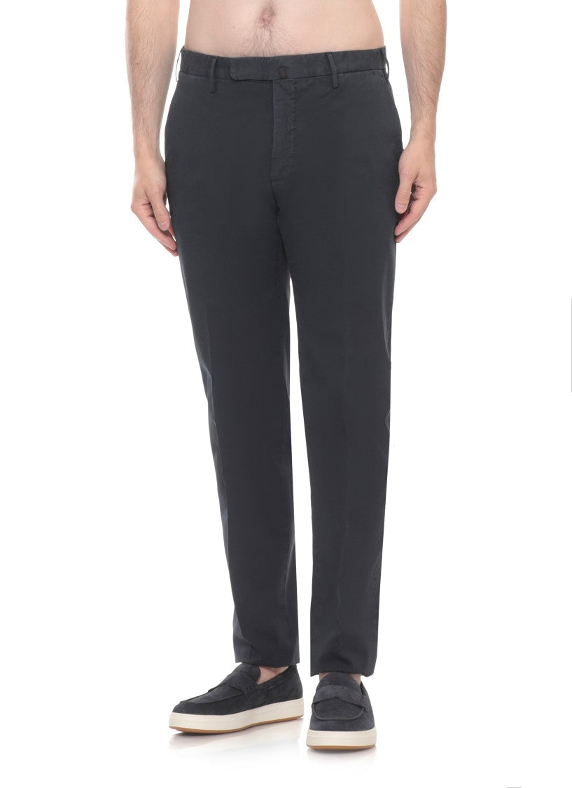 Incotex Blue Royal Batavia Cotton Formal Pants
